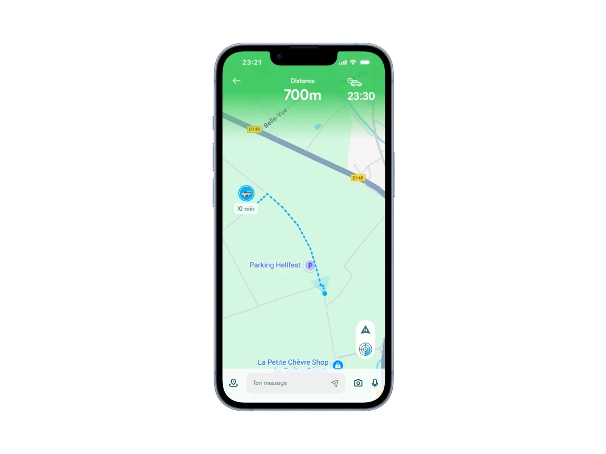 Real-time map