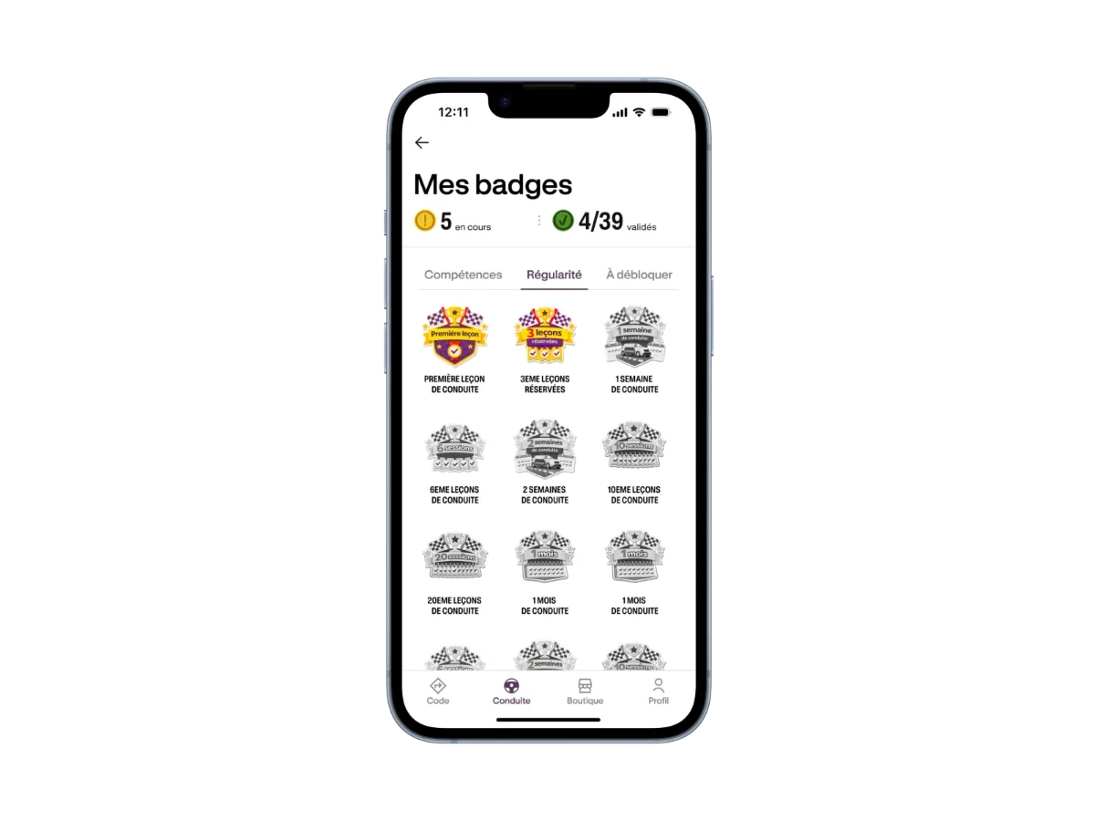 Badges earned