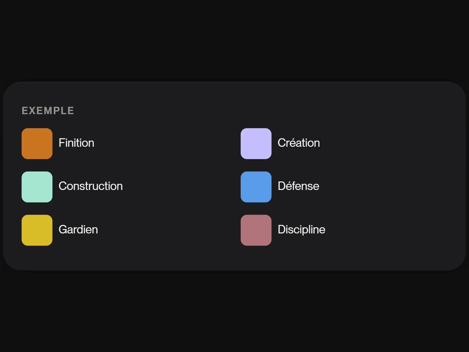 A tested palette